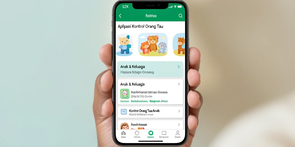 Tampilan antarmuka aplikasi 5ZK untuk kontrol orang tua yang efisien.