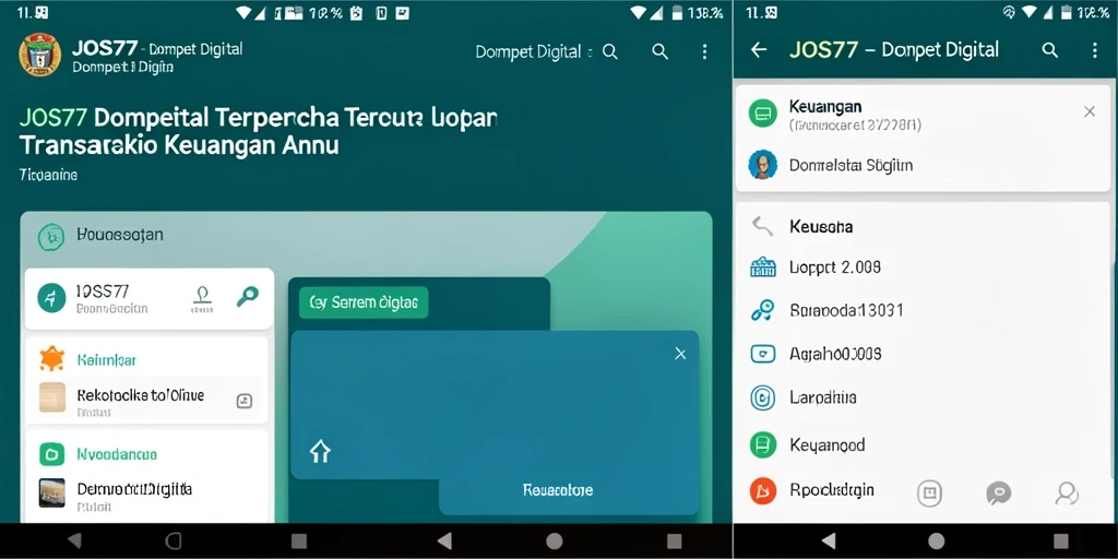 Antarmuka pengguna yang sederhana dan fitur lengkap dari JOS77.