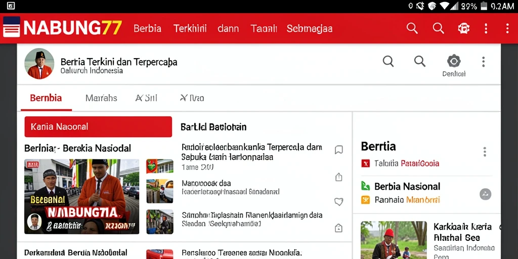 Tampilan antarmuka aplikasi NABUNG77 yang informatif dan menarik.