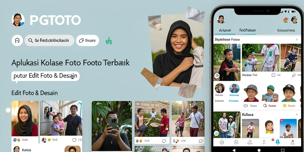 Antarmuka PGTOTO yang sederhana untuk kolase foto.