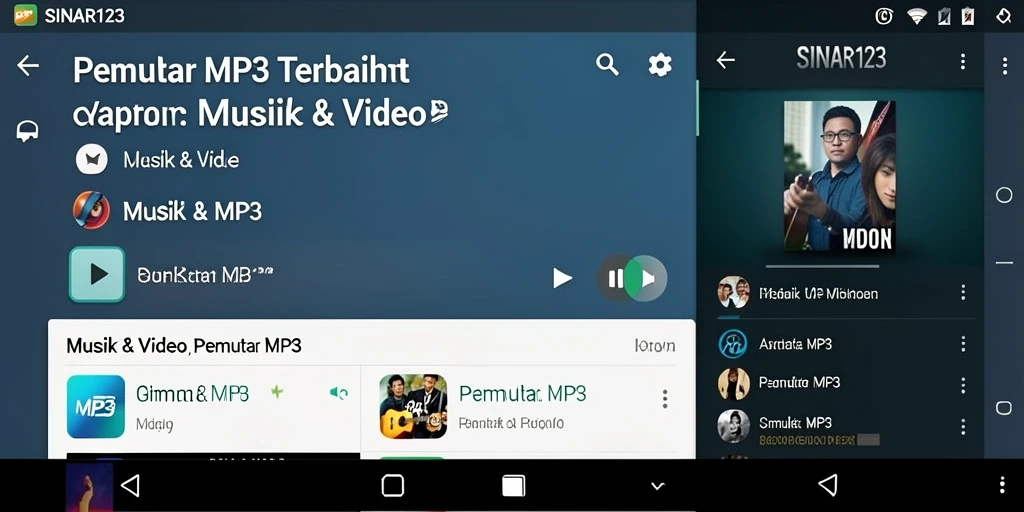 Tampilan antarmuka SINAR123 yang sederhana dan intuitif.