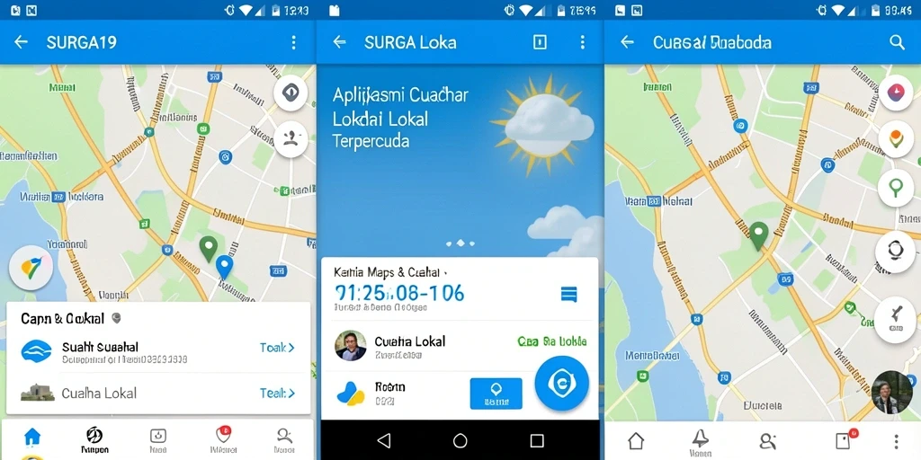 Tampilan antarmuka aplikasi SURGA19 yang informatif dan mudah digunakan.