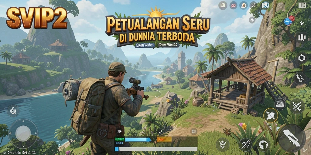 Antarmuka menarik SVIP2 dengan pemandangan menakjubkan dunia terbuka.