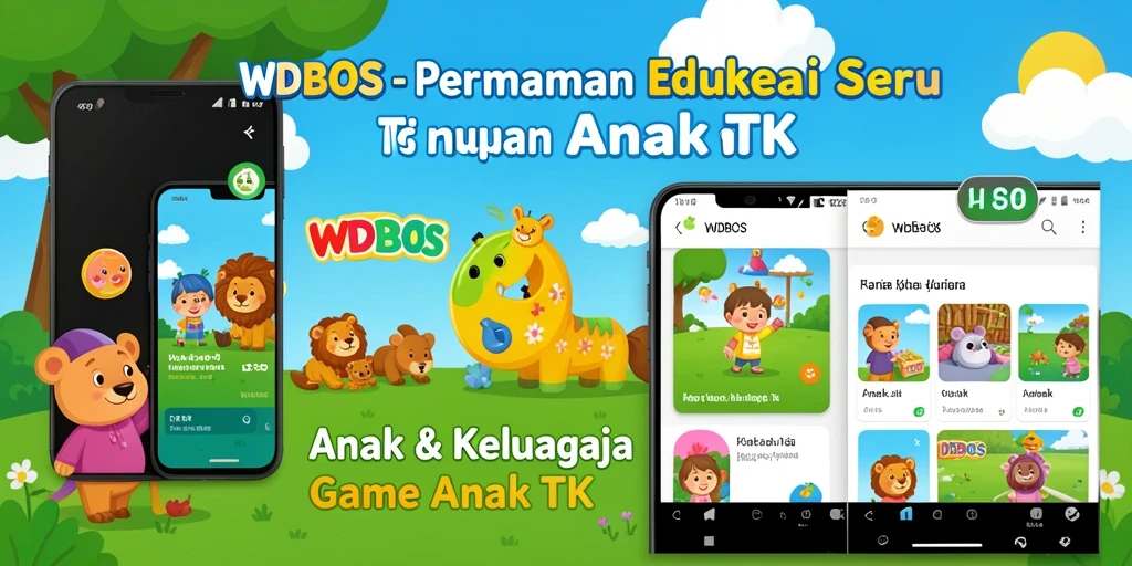 Antarmuka ceria dan interaktif dari WDBOS untuk anak-anak.